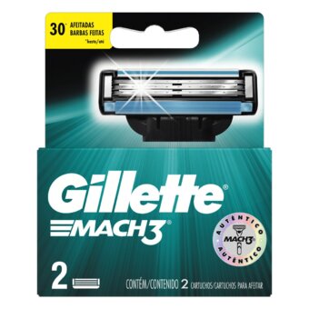 Carga Gillette Mach3 C/2 Unidades