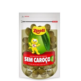 Azeitona Verde Zaeli Sem Caroço Sachê 150G