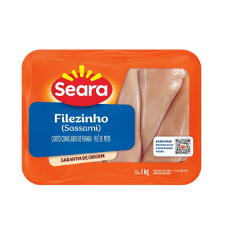 Filezinho Peito De Frango Cong Seara Bandeja 1Kg