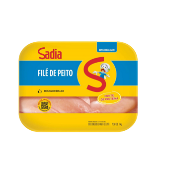 Filé  Peito de Frango Sadia Bandeja 1Kg