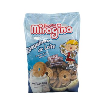 Biscoito Rosquinha Miragina Leite 330G