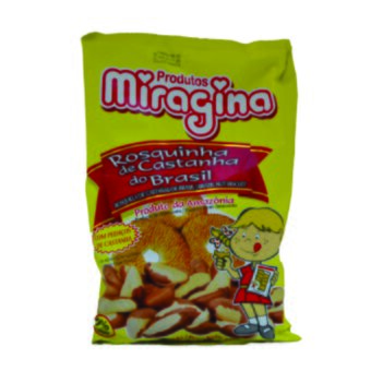 Biscoito Rosquinha Miragina Castanha 330G