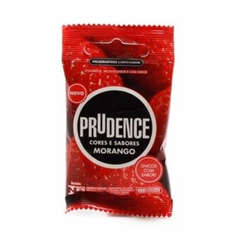 Preservativo Prudence Morango Embalagem 3 Un