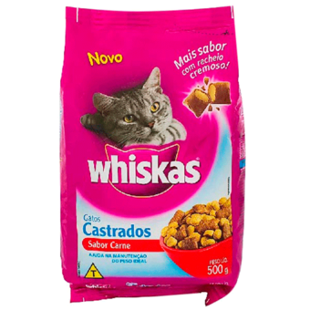Ração Whiskas Gato Castrado 500G