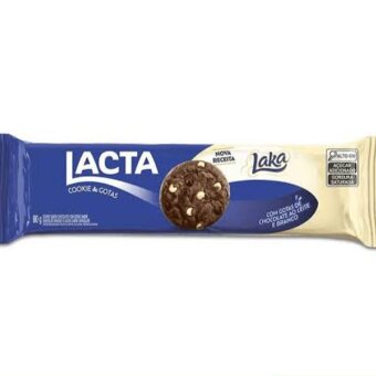 Biscoito Cookie Lácta Laka 80G