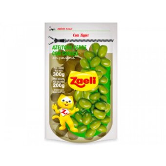 Azeitona Verde Zaeli Com Caroço Sachê 200G