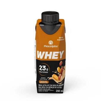 Piracanjuba Whey Zero Lactose Pasta de Amendoim 250Ml