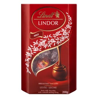 Chocolate Suiço Lindt Milk Balls 200g