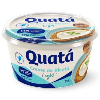 Creme De Ricota Quatá Light Pote 150G