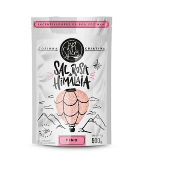 Sal Rosa Do Himalaia Br Spices Fino Embalagem 500G