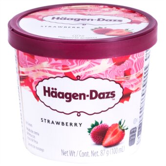 Sorvete Strawberry Haagen-Dazs Copo 100ml