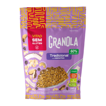 Granola Sem Glúten Tradicional Frutas 250g