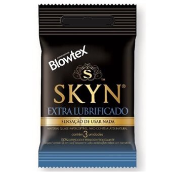 Preservativo Blowtex Skyn Extra Lubrificado Embalagem 3 Un