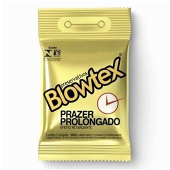 Preservativo Blowtex Efeito Retardante Embalagem 3 Un