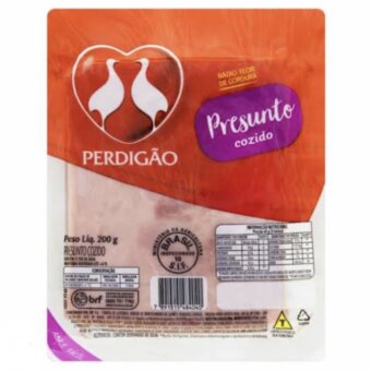 Presunto Cozido Perdigao Fatiado 200g 