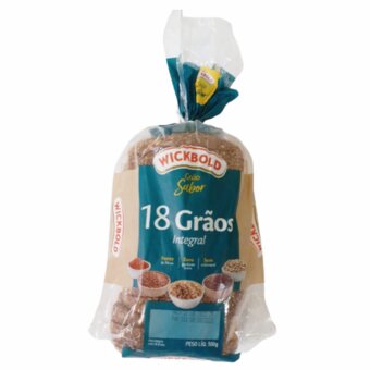 Pão Integral 18 Grãos Wickbold Grão Sabor Pacote 450g