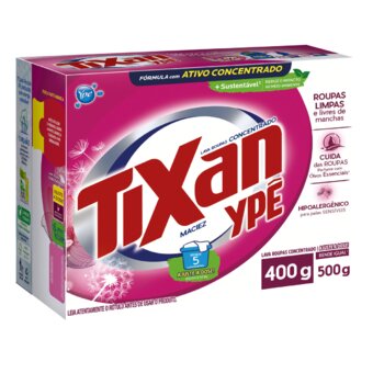 Lava Roupa Po Tixan Ype Caixa Maciez 400g