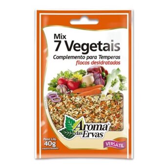 Tempero Pronto Aroma Das Ervas Mix 7 Vegetais Embalagem 40G