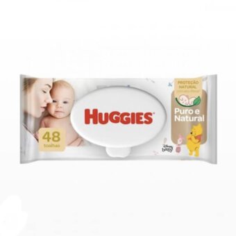 Toalha Umedecida Huggies Puro Natural 48UN