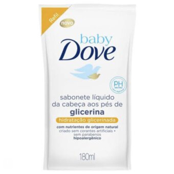 Sabonete Liquido Dove Baby Refil Hidratacao Glicerinado 180ML