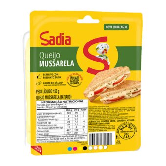 Queijo Mussarela Sadia Fatiado 150G