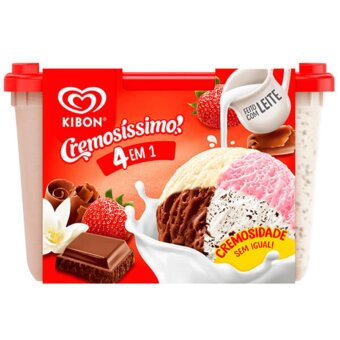 Sorvete Kibon 4 Em 1 2L