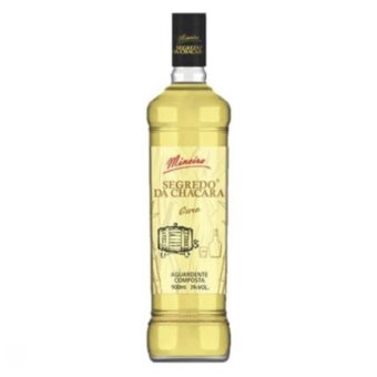 Bebida Aguardente Segredo Chacara Ouro 900ML. 