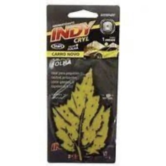 Aromatizante Indy Cryl Folha Carro Novo