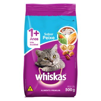 Ração Para Gatos Adultos Whiskas Peixe 500G