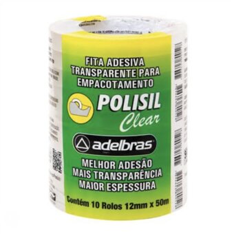 Fita Adesiva Adelbras 12X50 510 Transparente