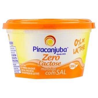 Manteiga Piracanjuba Com Sal Zero Lactose 200G