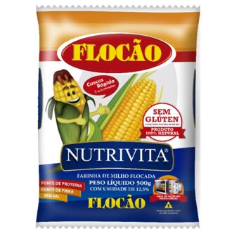 Flocão De Milho Nutrivita Pacote 500G