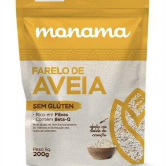 Farelo Aveia Monama Sem Gluten 200G