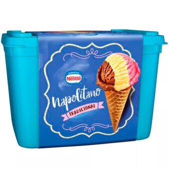 Sorvete Nestlé Napolitano Tradicional 1,5L