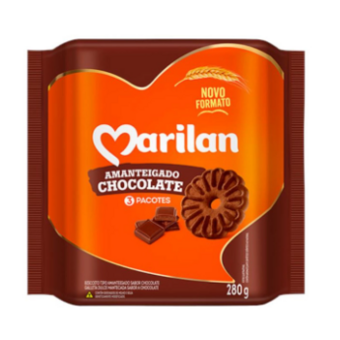 Biscoito Amanteigado Marilan Chocolate 280G 