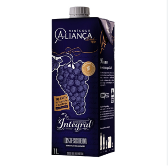 Suco Aliança Integral Uva Tinto 1L  