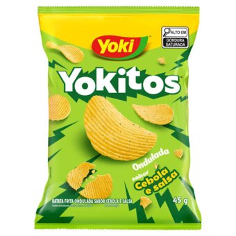 Batata Frita Yokitos Ondulada Cebola Salsa 45G 