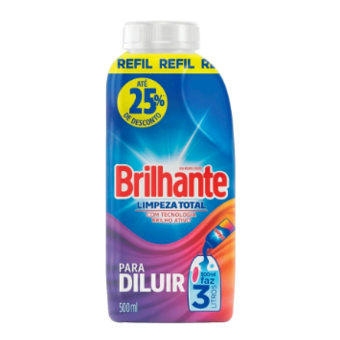 Lava Roupa Liquido Brilhante Diluir 500Ml 
