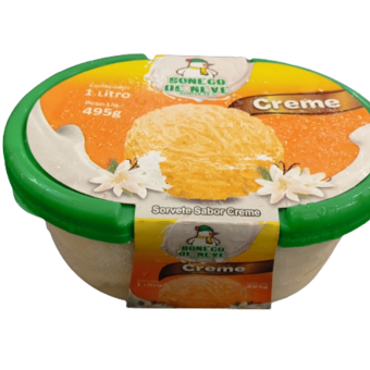 Sorvete Boneco De Neve Creme 1L