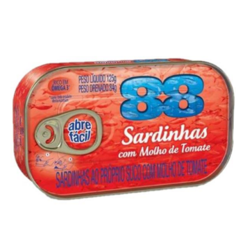 Sardinha 88 Molho de tomate 125G  