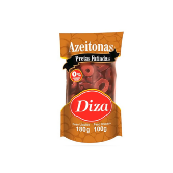 Azeitona Preta Fatiado Diza Sachê 100G 