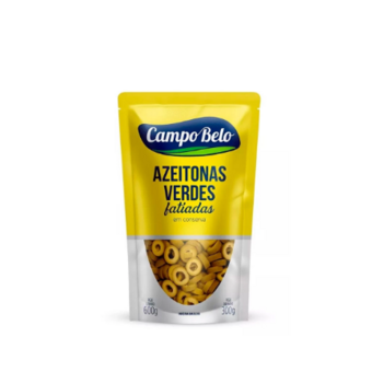 Azeitona Verde Campo Belo Fatiado Sachê 300G  