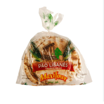 Pão Pequeno Libanês Maxifour 350G  