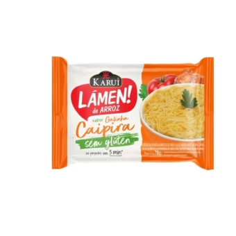 Macarrão De Arroz Instantâneo Karui Sabor Galinha Caipira Sem Glúten 78G 
