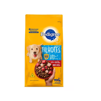 Ração Cão Pedigree Filhote Carne Frango e Cereais 900G  