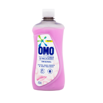 Lava Roupa Liquido Omo Finas/Delicadas Original 450ml