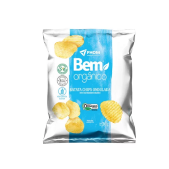 Chips Batata Organica Fhom Ondulada 30g