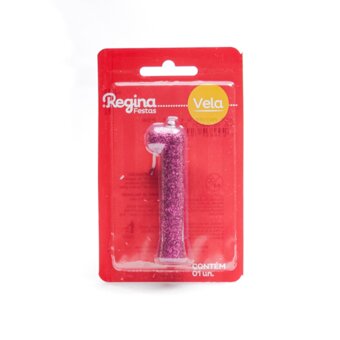 Vela De Aniversário Regina Cintilante Pint N1