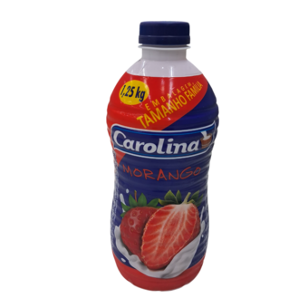 Bebida Lactea Carolina Garafa Morango 1.250g
