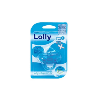 Chupeta Lolly Silicone Tam1 Azul